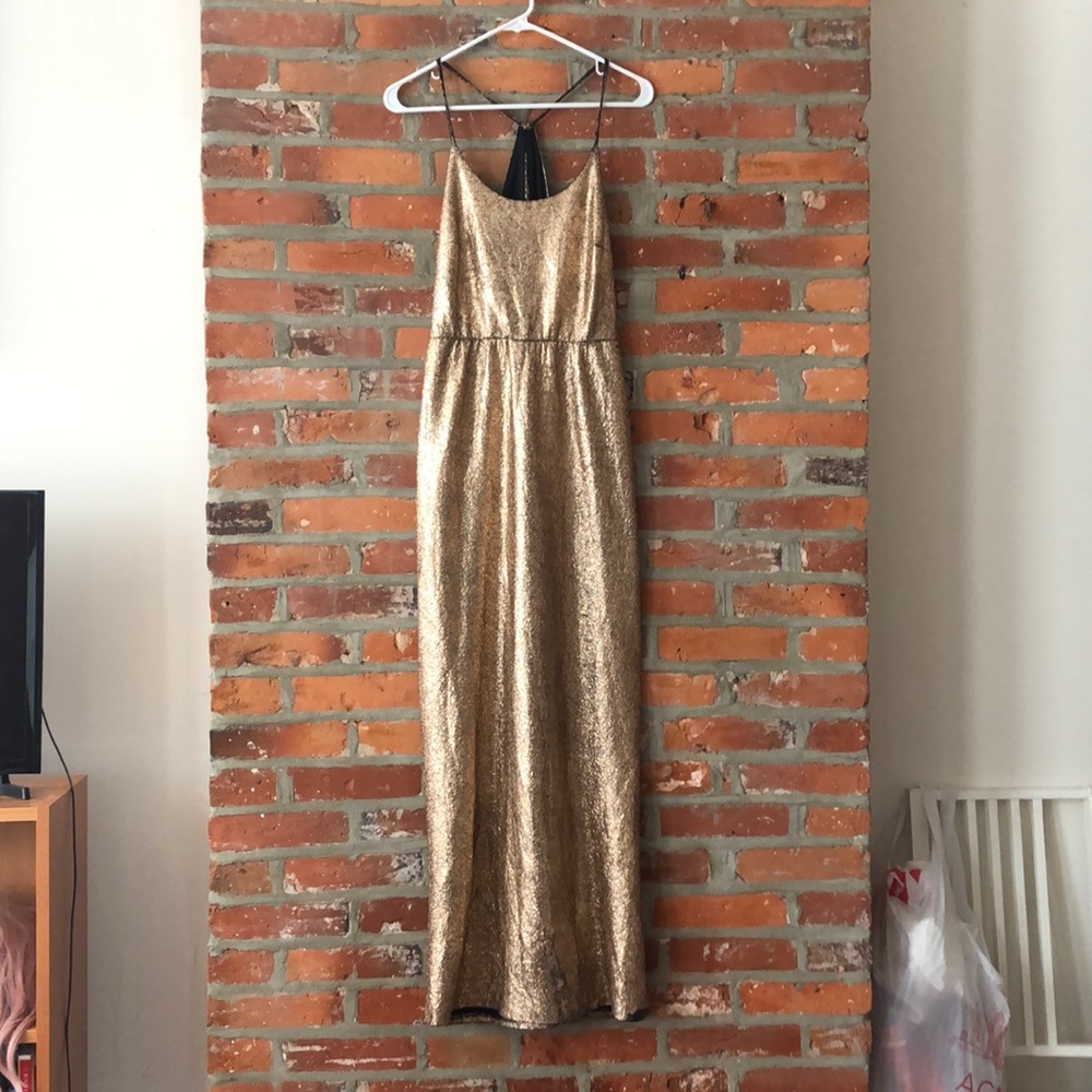 Rose gold crackle dress